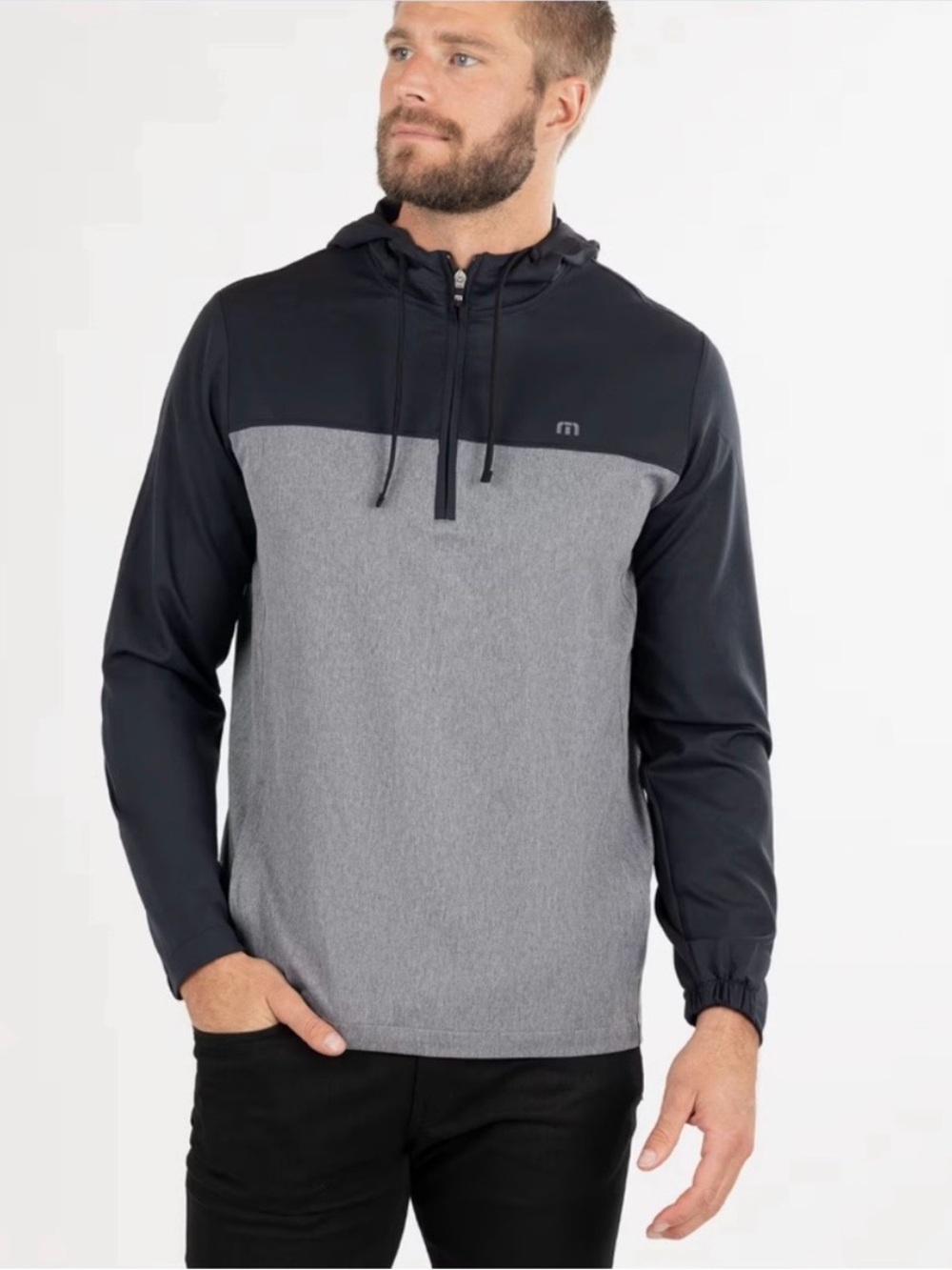 Travis Mathew Lantern Light Quarter Zip Men's Golf Hoodie, Small